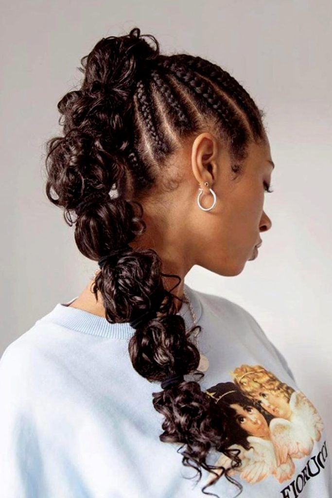 Braided Long Curly Hair