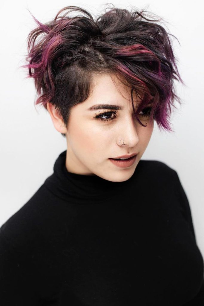 Punky Pixie #asymmetricalbob #bobhairstyles
