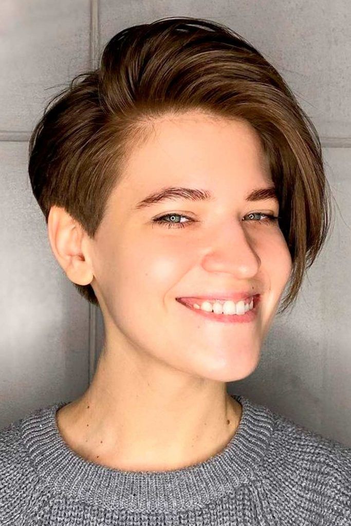 Long Asymmetrical Pixie For Straight Hair With Side Bangs
