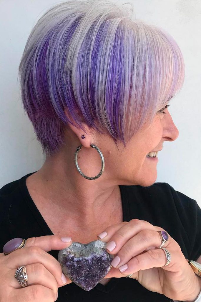 Short Pixie-Bob With Long Side Bang