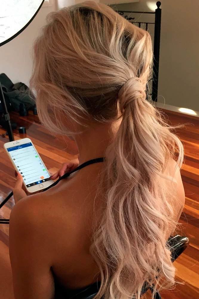 Wavy Ponytails #ponytails #updo