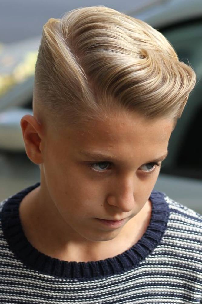 Side Parted Long Cuts Blonde #boyhaircuts