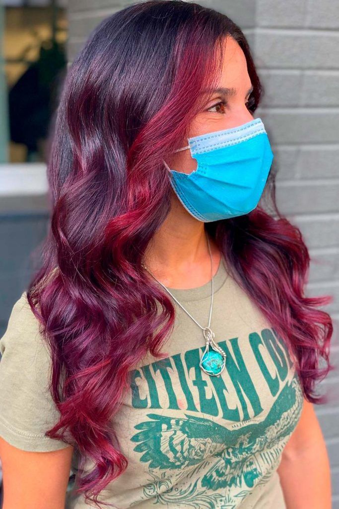 Dark Burgundy Hair