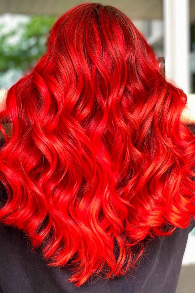 Flaming Burgundy Curls