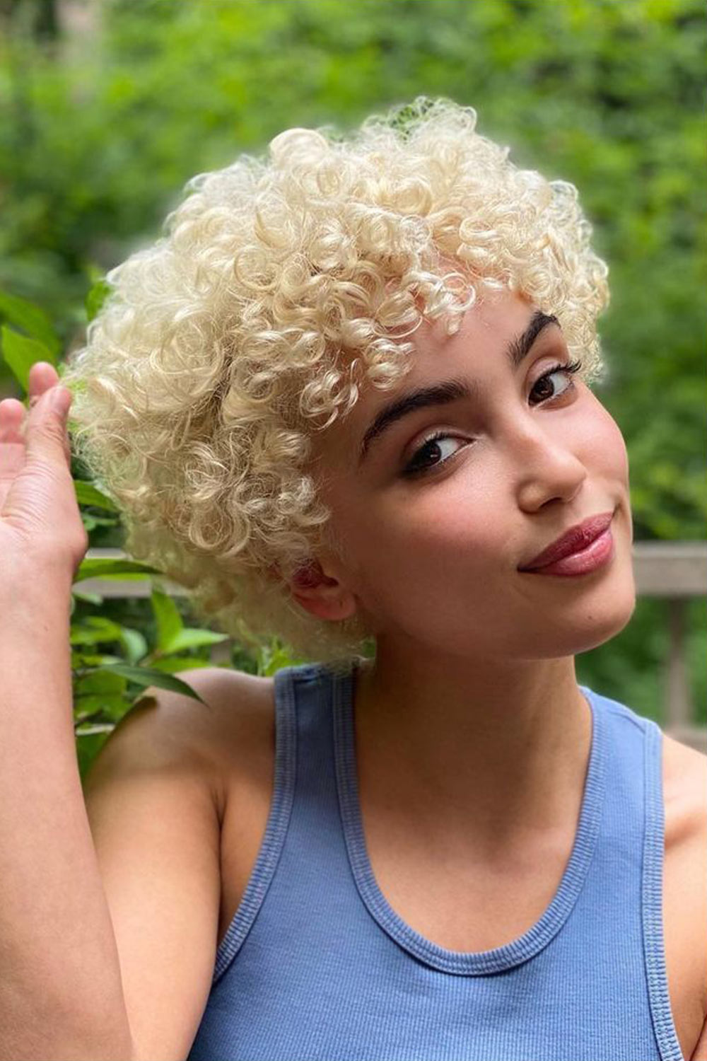 Short Blonde Curls