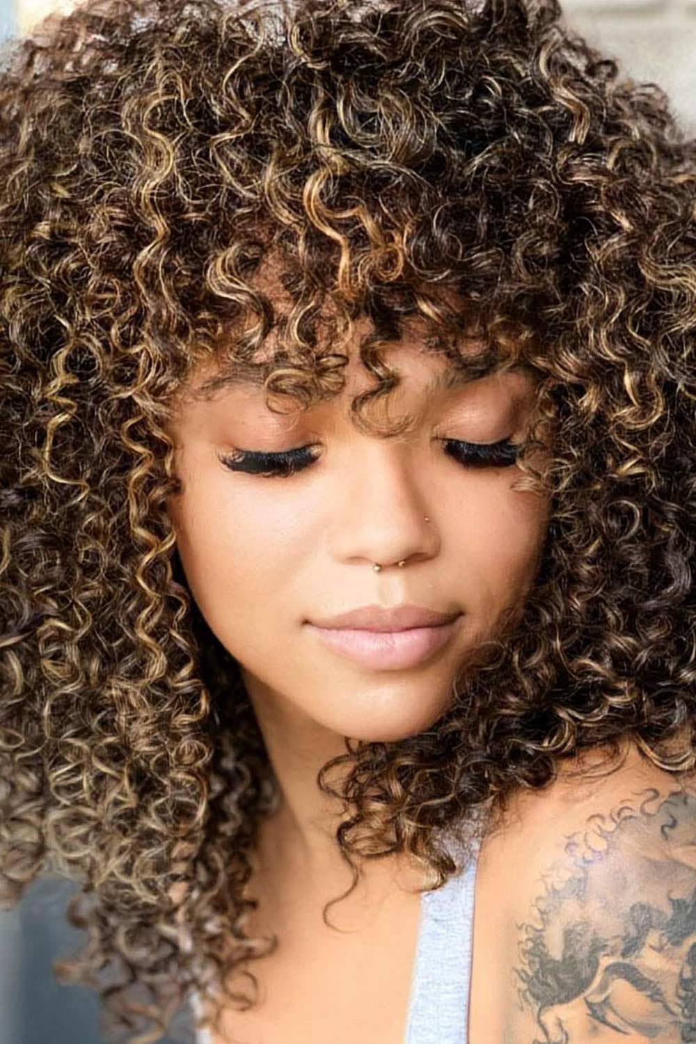 Layered Razor Haircut with Bangs