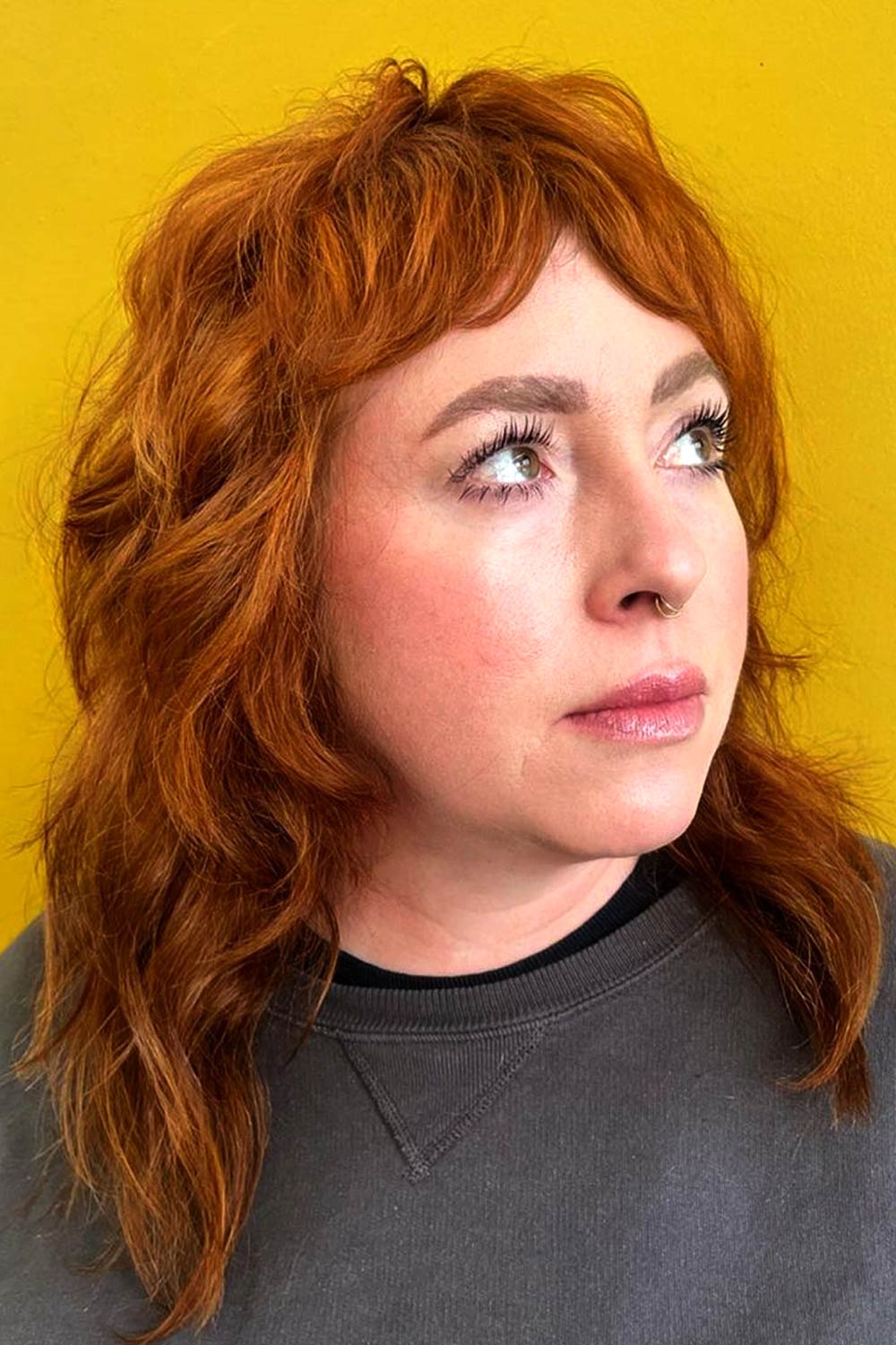 Wavy Mullet with Bangs