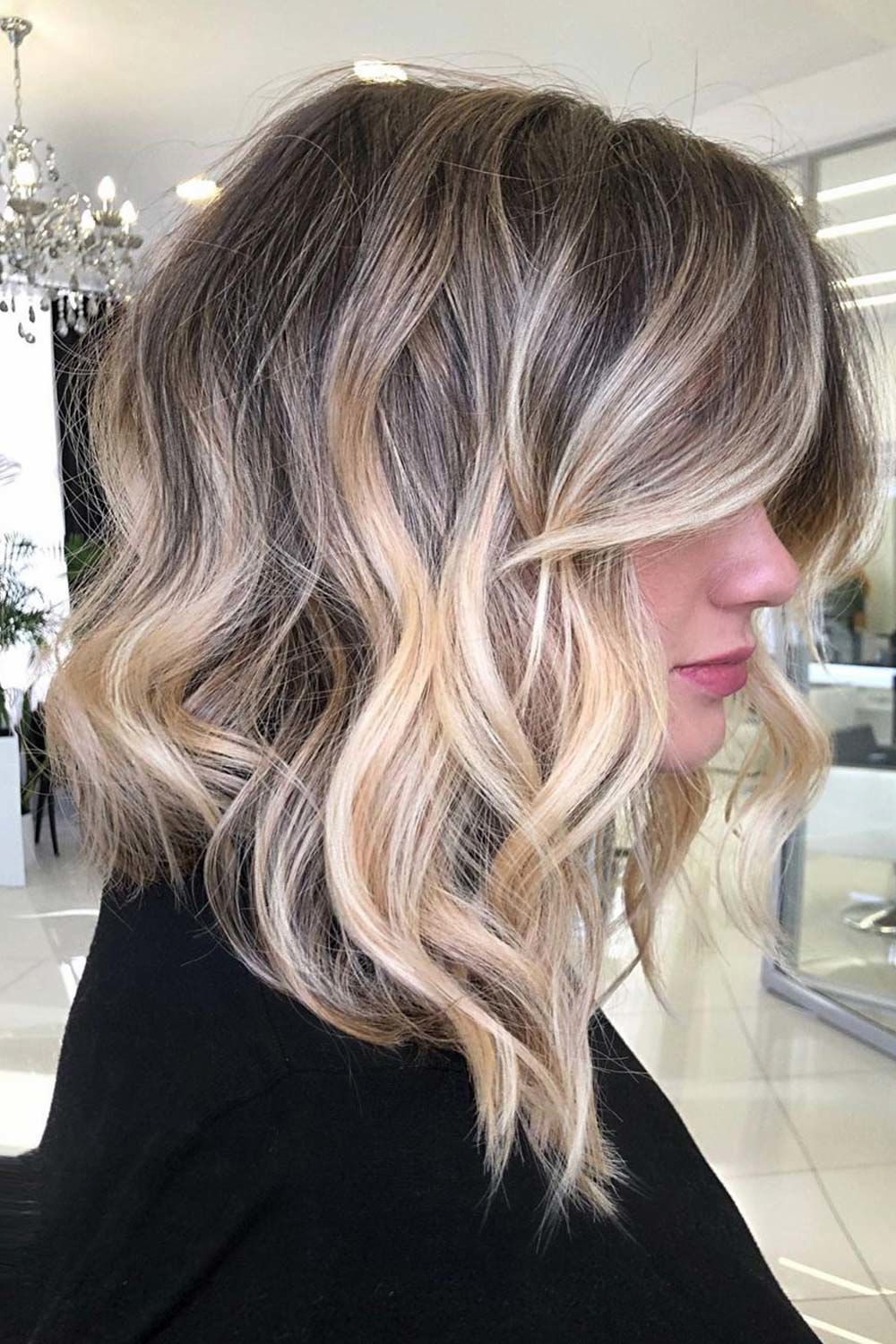 Medium Bob With Curtain Bangs