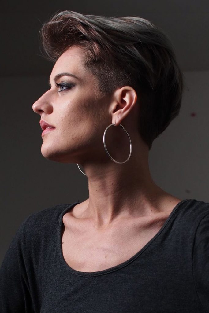 Side Swept Texturized Pixie