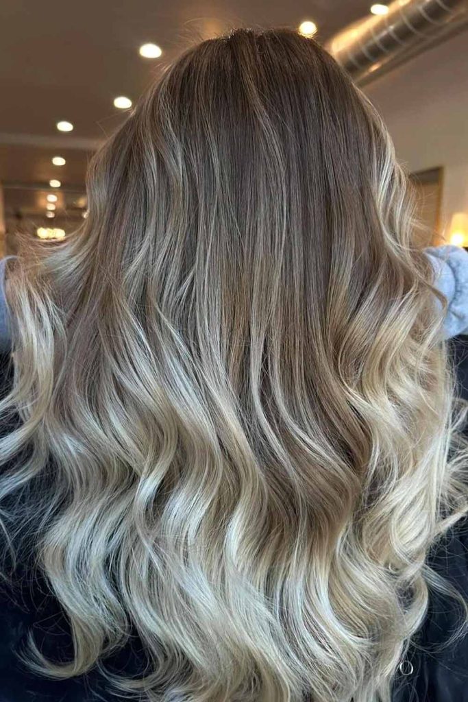 Ombre With Dark Blonde #darkblondehair #darkblonde