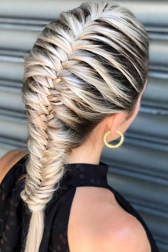 Fishtail Braids Options #fallhairstylestrends #hairstylestrends #trends