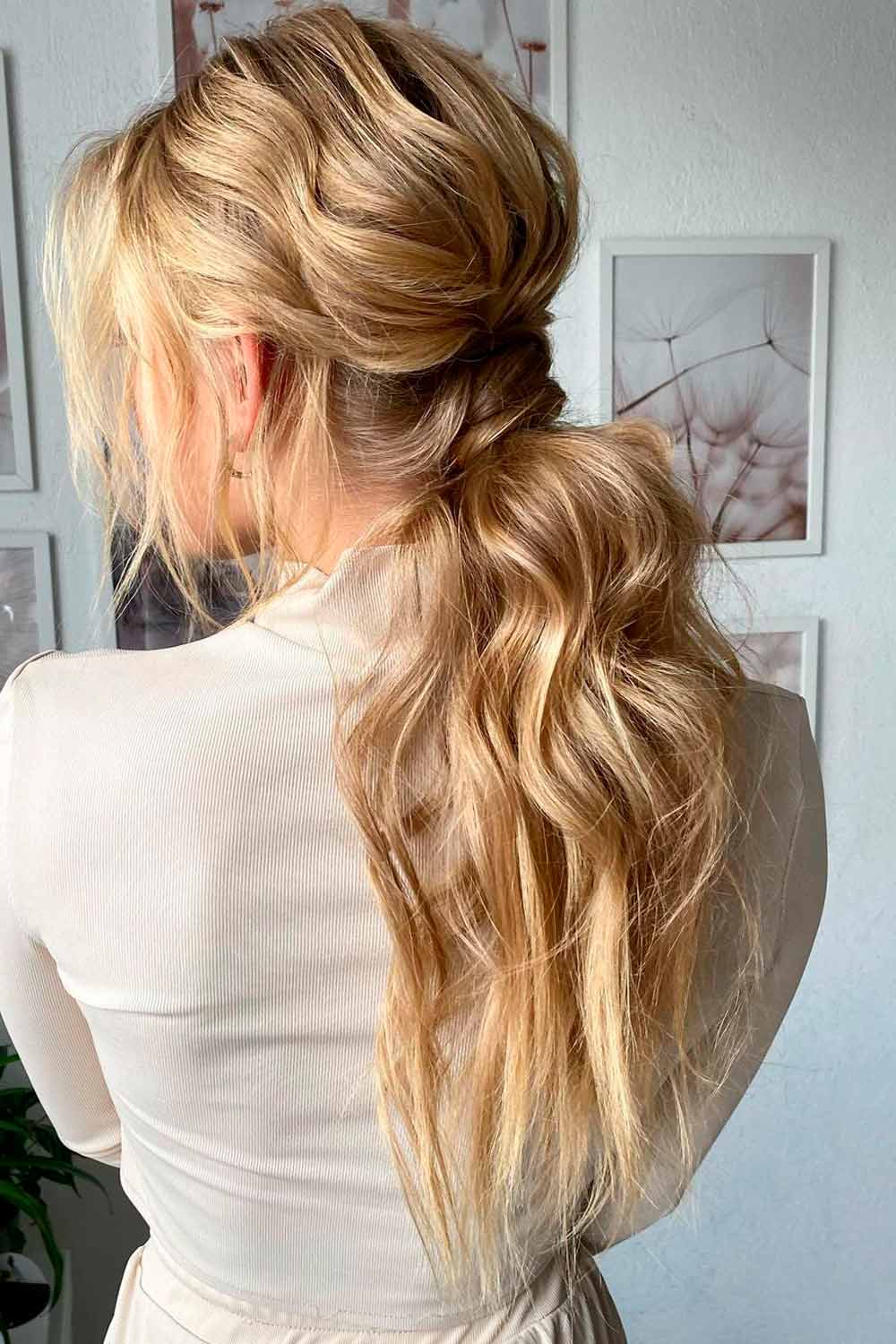 Trendy Messy Low Ponytails