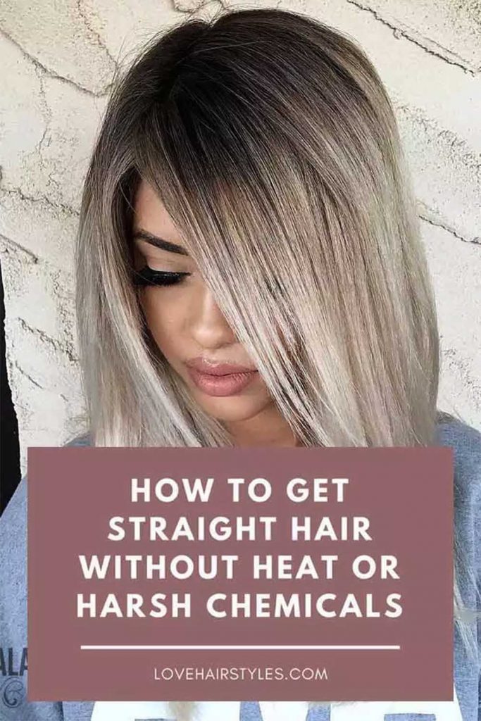 Straight Hair with Ashy Ombre