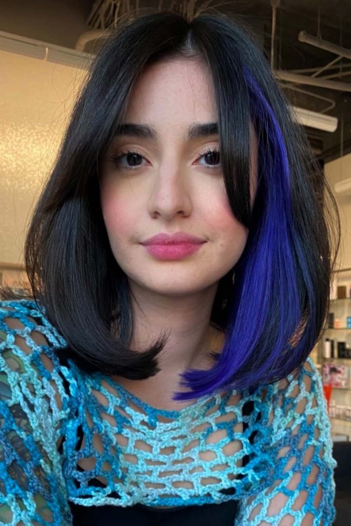 Black Lob with Blue Highlights