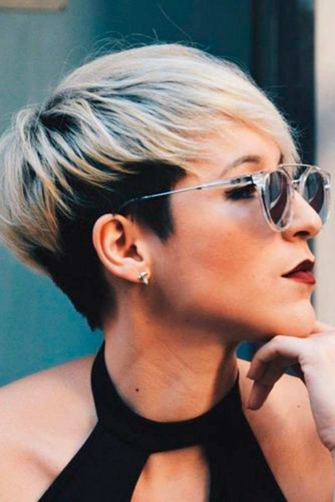 Short Two-Toned Pixie #ombre #twotonedhair