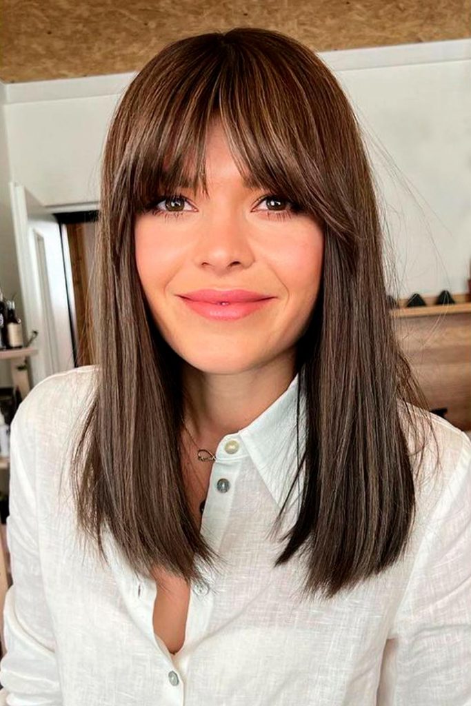 French Curtain Bangs Style