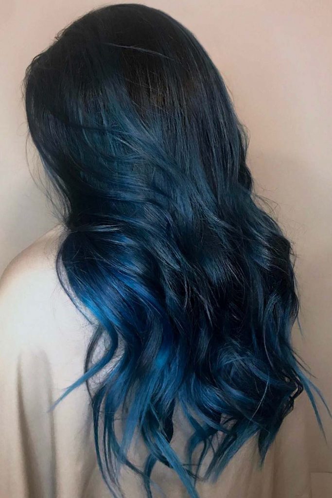 Blue Black Hair #haircolorchart #haircolor #haircolorchatwoman