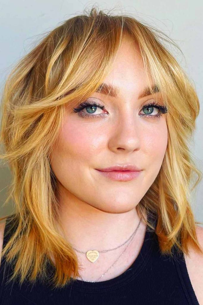 Layered Bob with Curtain Bangs
