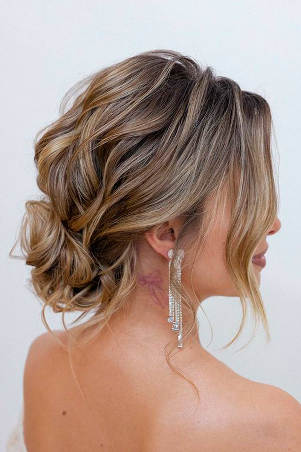 Messy Twisted Low Bun