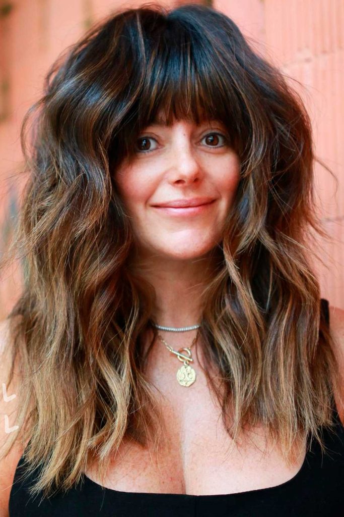Thick Bangs And Long Haircuts