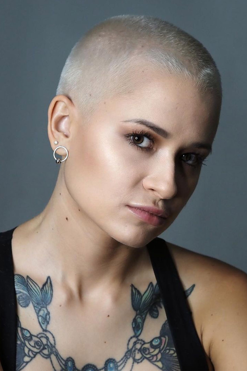 Blonde Buzz Haircut