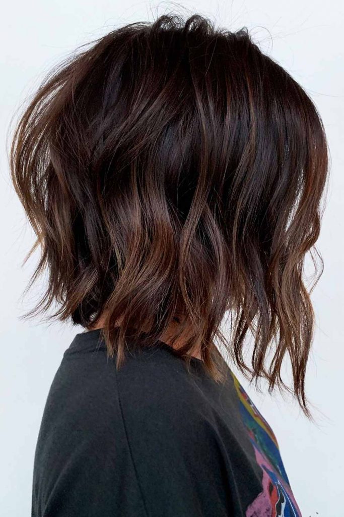 Tapered Lob #mediumlayeredhair #mediumhair #layeredhair
