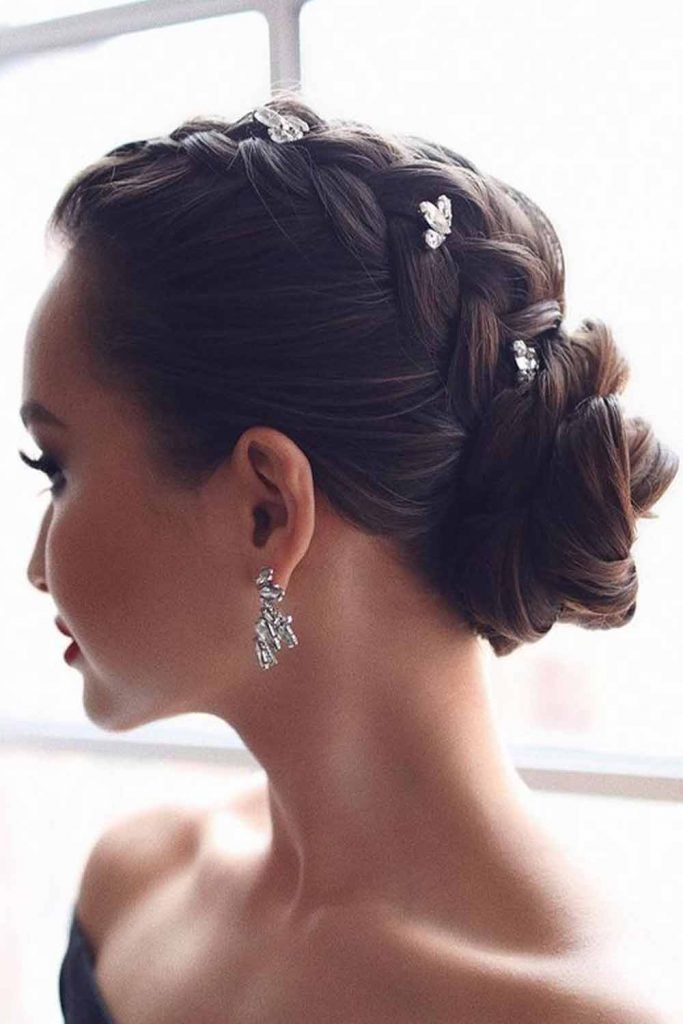 Dutch Braid Into A Low Bun
