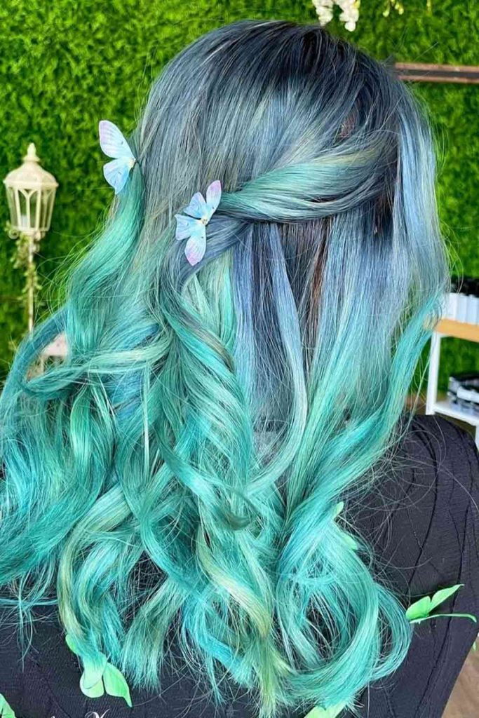 Brunette To Blue