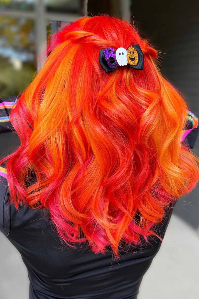 Red Hair with Pink Hues
