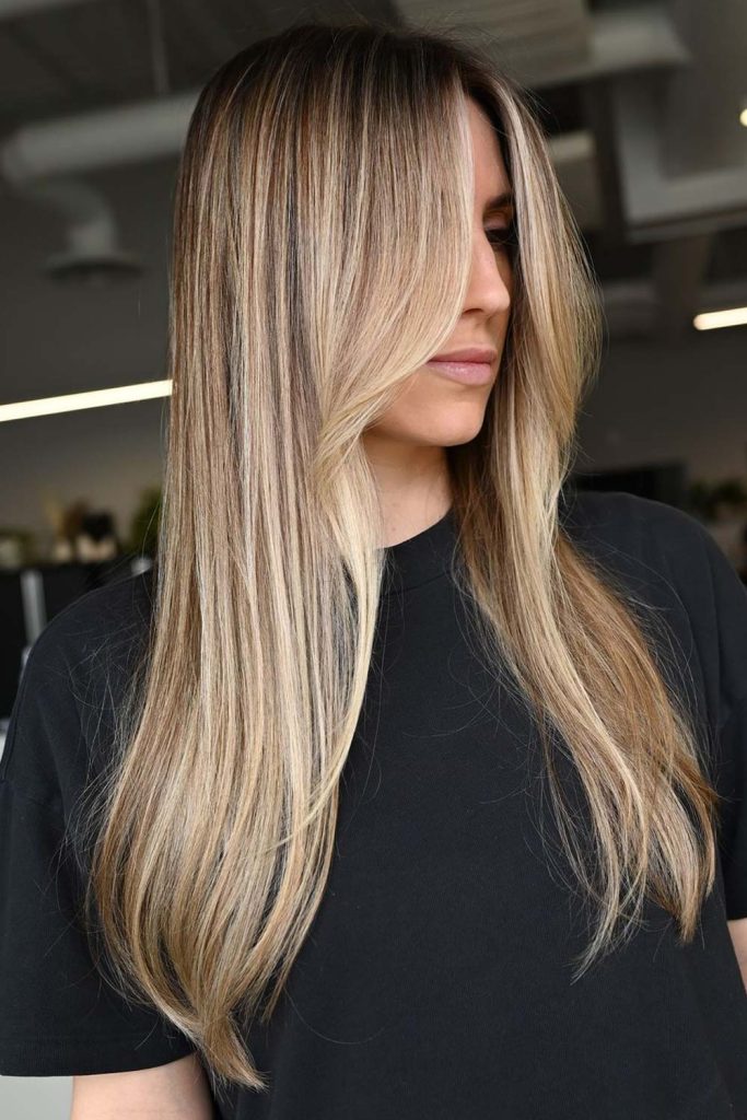 Platinum Blonde Highlights for Brown Hair
