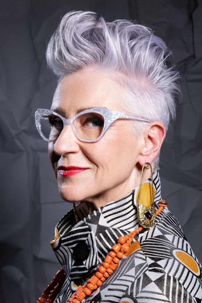 Punky Pixie Short Hairstyles For Women Over 50 