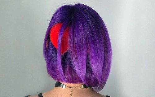 Bold And Provocative Dark Purple Hair Color Ideas