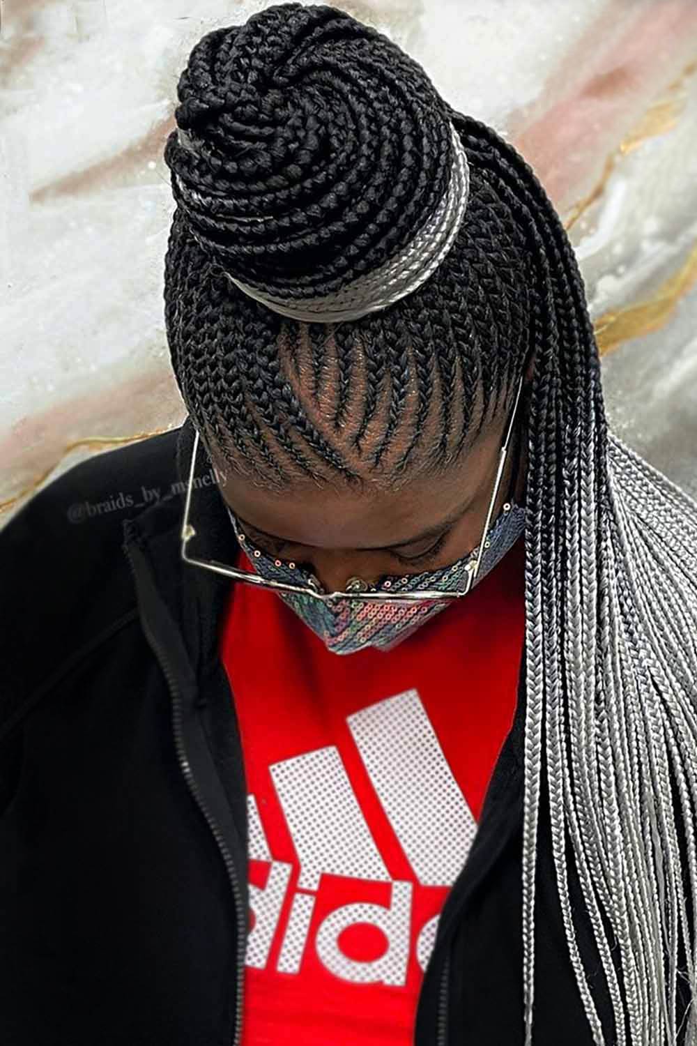 Ombre Tribal Braids Hairstyles