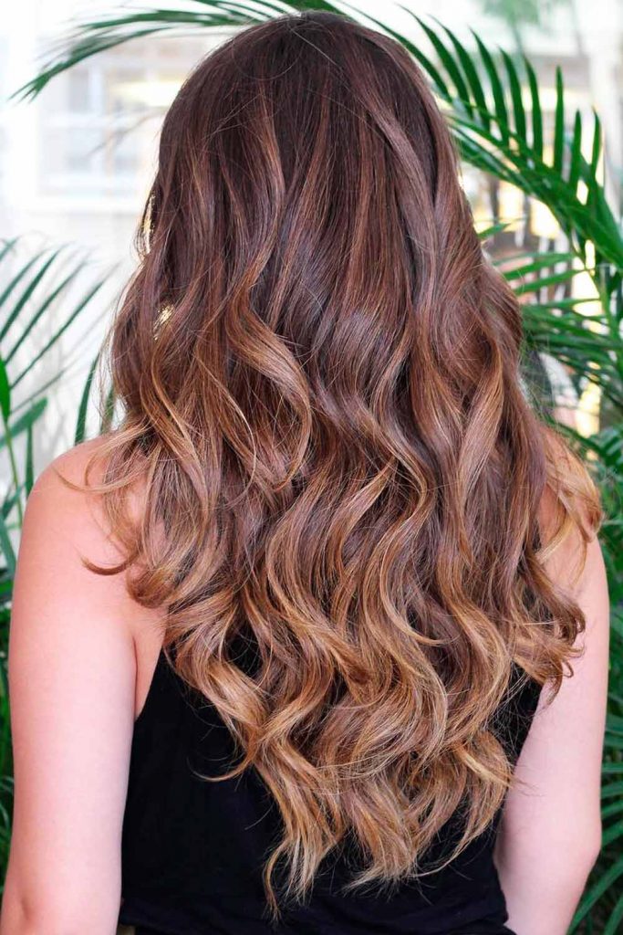 V-Cut Hair with Lowlights #vcuthairshape #vcuthair #vhaircut