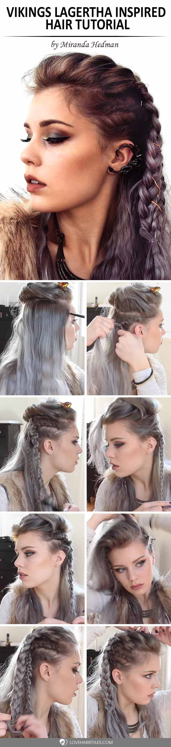 Vikings Lagertha Inspired Hair Tutorial