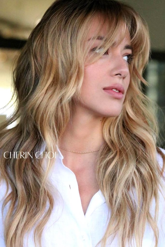 Arched Bangs with Point Cut Ends