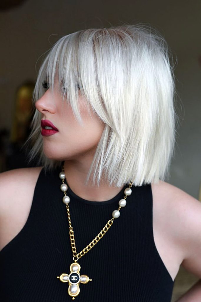Textured and Light Disconnected Bangs